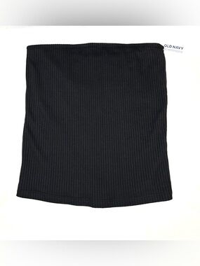 Old Navy Ribbed Tube Top Womens M Black Soft Knit Spring Summer Layering Tank